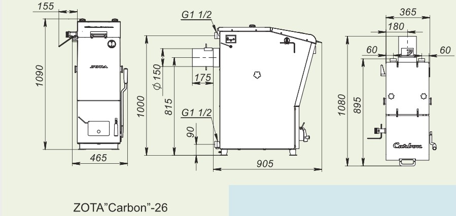Твердотопливный котел зота чертежи